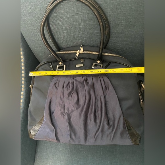 Lululemon Large Vintage Rare Gym/Travel Carry On Tote Shoulder Bag Navy & Silver - Picture 13 of 16